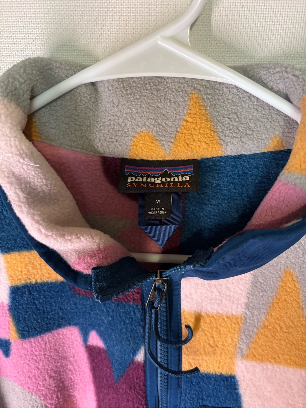 Patagonia Multicolor Abstract Puffer Jacket - Pink, Blue, Yellow - Picture 2 of 4